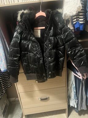 Ultra Collection Black Puffer Jacket - Shiny Finish A&F Sz 5-6